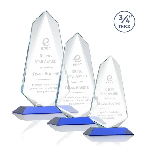 An exquisite 0.75" thick Starfire Crystal award that features stellar bevels... from ASI 84592 St Regis Group / St Regis
