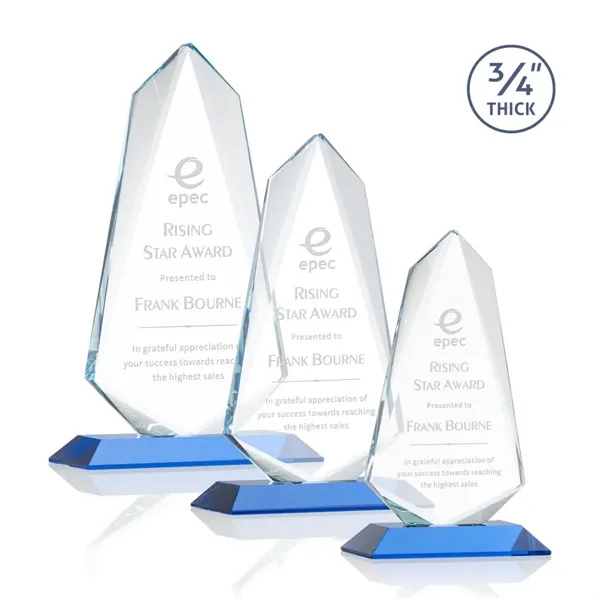 An exquisite 0.75" thick Starfire Crystal award that features stellar bevels... from ASI 84592 St Regis Group / St Regis