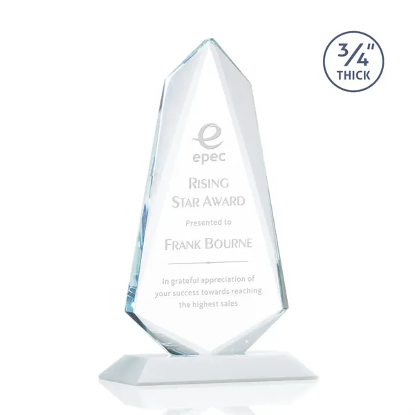 An exquisite 0.75" thick Starfire Crystal award that features stellar bevels... from ASI 84592 St Regis Group / St Regis