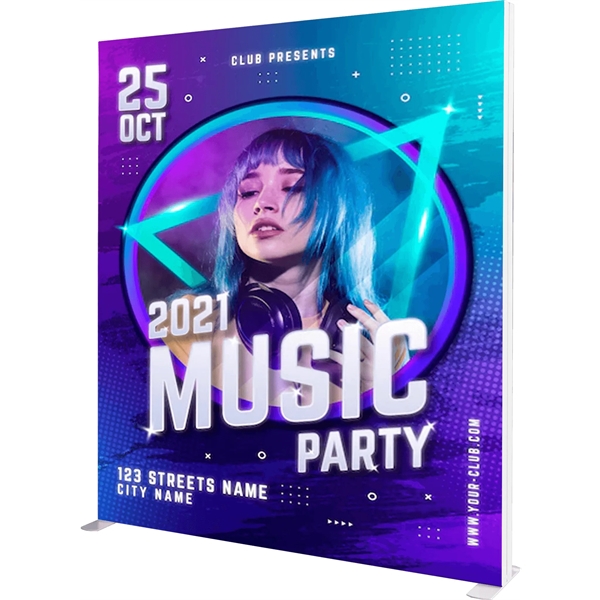 6.6'w x 6.6'h Lightbox Display, interior LED lights, aluminum frame, full... from ASI 49891 Discount Marketing Products / DMP