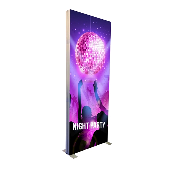 2.8'w x 6.6'h Folding Lightbox Display, LED lights, folding aluminum frame,... from ASI 49891 Discount Marketing Products / DMP