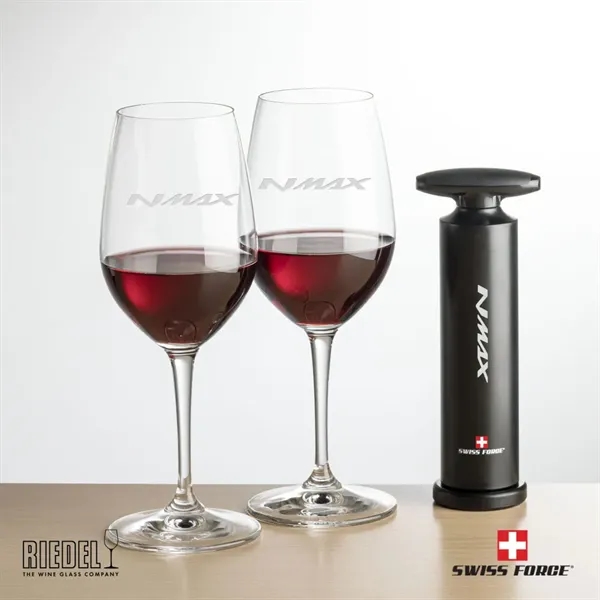 The Swiss Force® Effortless Opener & RIEDEL Oenologue Wine enhances your... from ASI 84592 St Regis Group