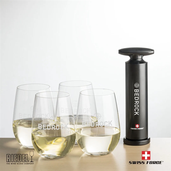 The Swiss Force® Effortless Opener & RIEDEL Stemless Wine enhances your... from ASI 84592 St Regis Group
