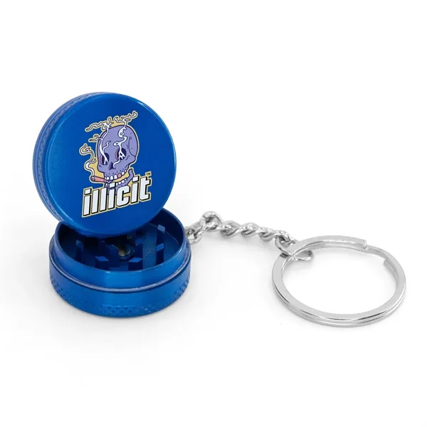 1.125" metal grinder keychain in assorted colors with magnetic lid and... from ASI 52263 EMT