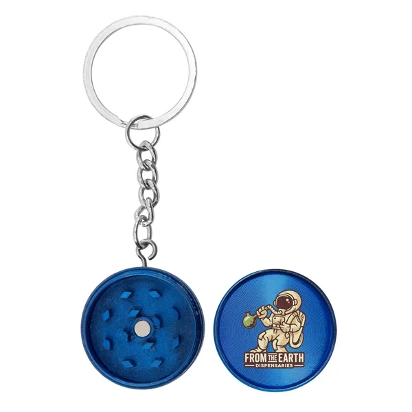 1.125" metal grinder keychain in assorted colors with magnetic lid and... from ASI 52263 EMT