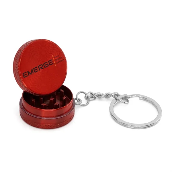 1.125" metal grinder keychain in assorted colors with magnetic lid and... from ASI 52263 EMT