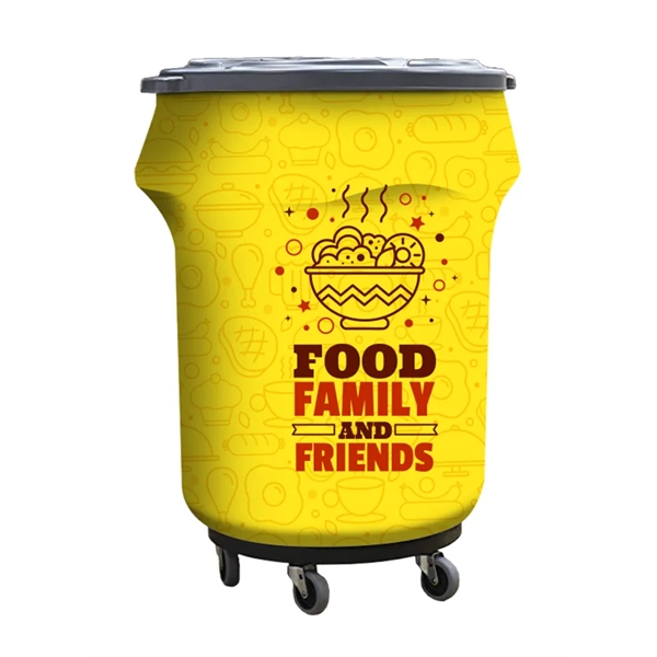 Trash Barrel Covers in 10, 20, 32, 44 & 55 gallon... from ASI 49891 Discount Marketing Products / DMP