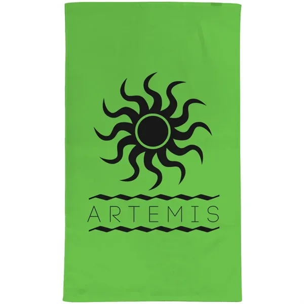 24"W x 42"H colored terry velour towels, made with USA sourced... from ASI 39552 BEL Promo