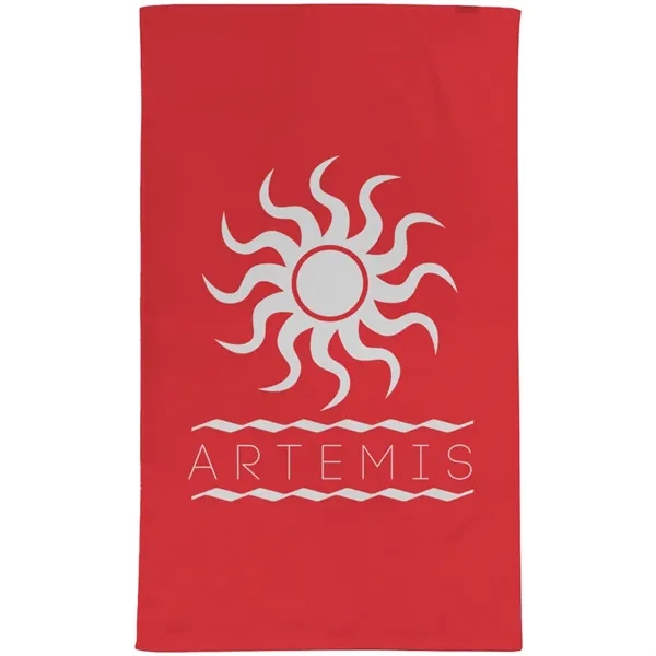 24"W x 42"H colored terry velour towels, made with USA sourced... from ASI 39552 BEL Promo