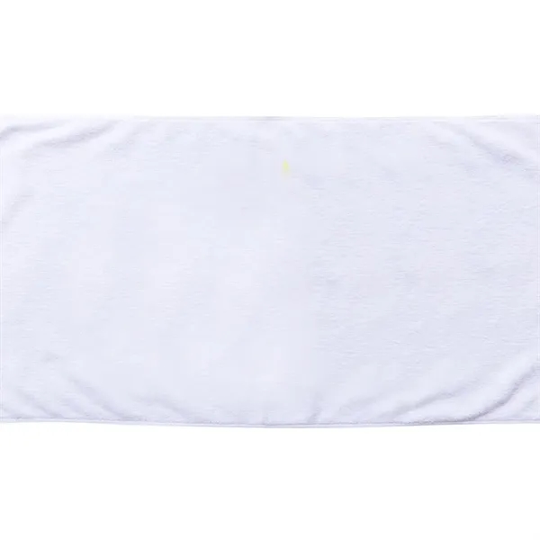 60"W x 30"H terry velour white beach towel, made with USA-sourced... from ASI 39552 BEL Promo