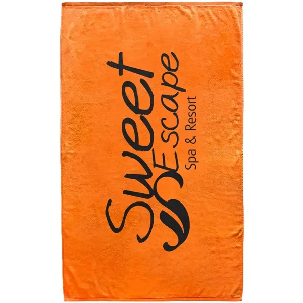 60" x 35" colored terry velour beach towel, made with USA... from ASI 39552 BEL Promo