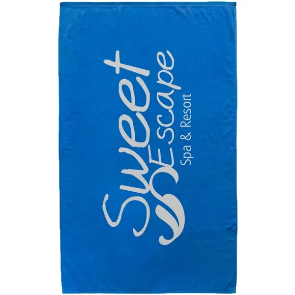60" x 35" colored terry velour beach towel, made with USA... from ASI 39552 BEL Promo