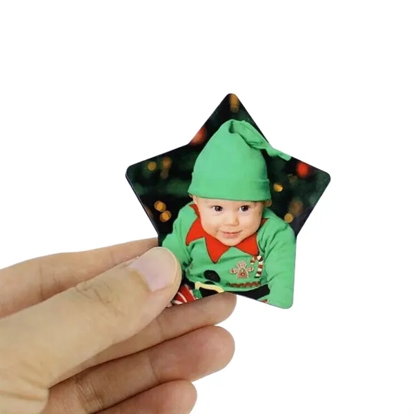 Star design MDF magnet plus free sublimation heat transfer printing in... from ASI 37218 Athena Promo (tm)