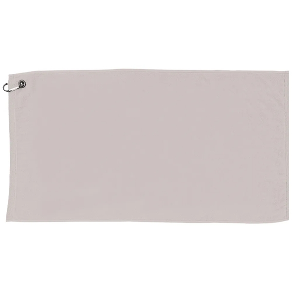 30" x 16" cotton golf towel with standard grommet and carabiner.... from ASI 39552 BEL Promo