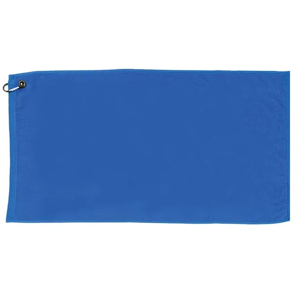 30" x 16" cotton golf towel with standard grommet and carabiner.... from ASI 39552 BEL Promo