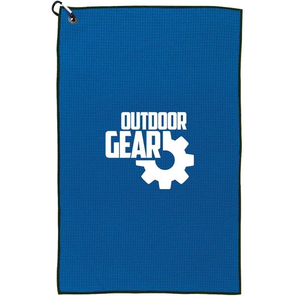 26" x 16" waffle weave golf towel with standard grommet and... from ASI 39552 BEL Promo