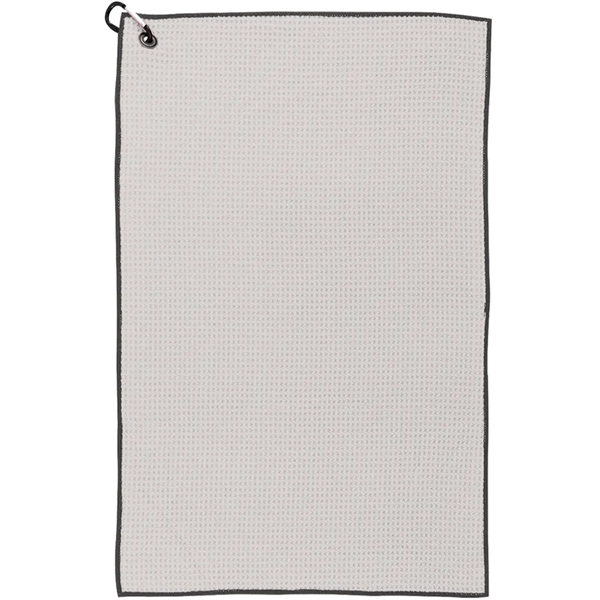 26" x 16" waffle weave golf towel with standard grommet and... from ASI 39552 BEL Promo