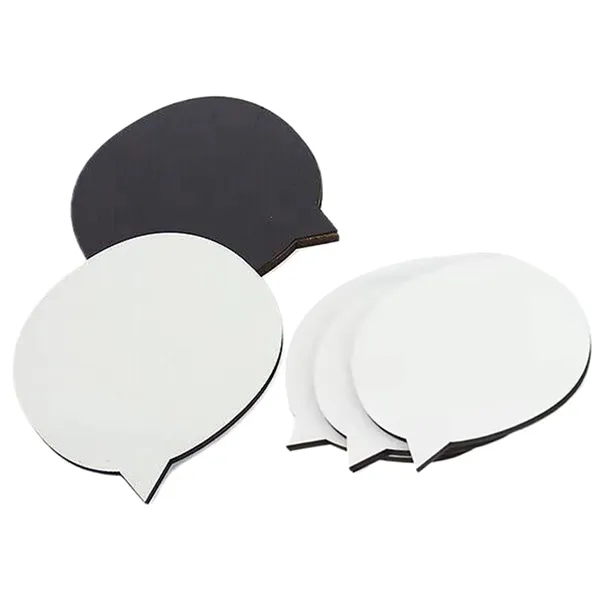 Speech bubble-shaped MDF magnet plus free sublimation heat transfer printing in... from ASI 37218 Athena Promo (tm)
