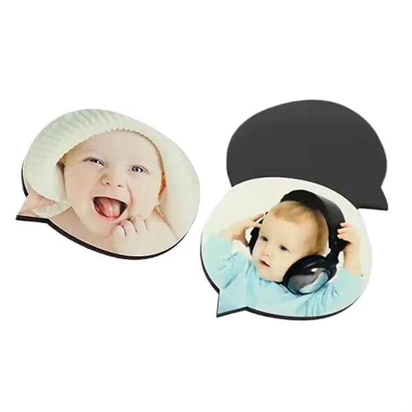 Speech bubble-shaped MDF magnet plus free sublimation heat transfer printing in... from ASI 37218 Athena Promo (tm)