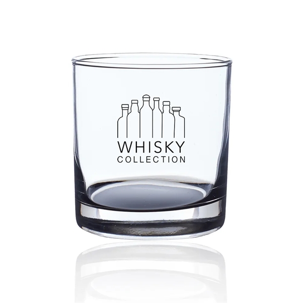 Clear fine wall 11 oz whiskey glass with thick base.... from ASI 39552 BEL Promo