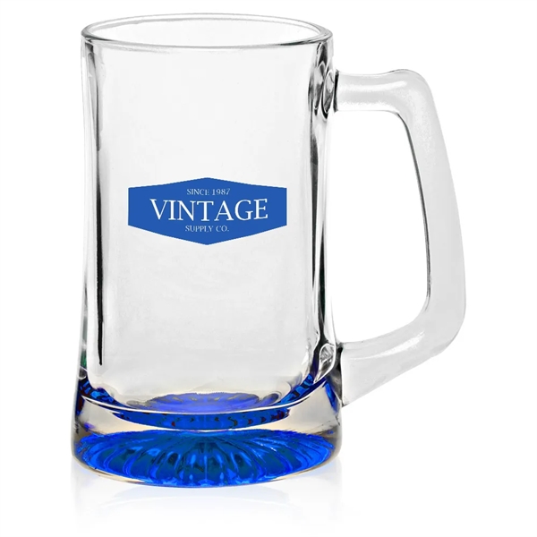 14 oz. clear glass beer mug with star bottom.... from ASI 39552 BEL Promo