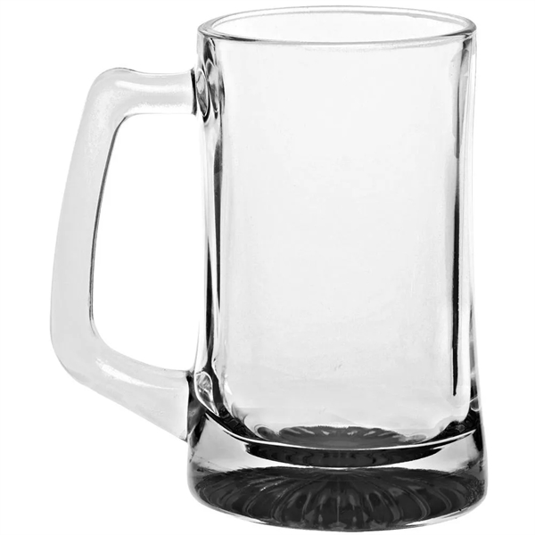 14 oz. clear glass beer mug with star bottom.... from ASI 39552 BEL Promo