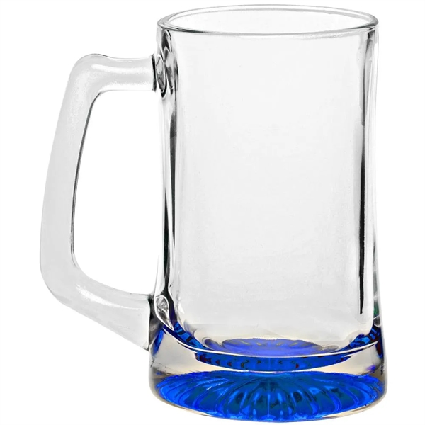 14 oz. clear glass beer mug with star bottom.... from ASI 39552 BEL Promo