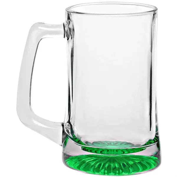 14 oz. clear glass beer mug with star bottom.... from ASI 39552 BEL Promo