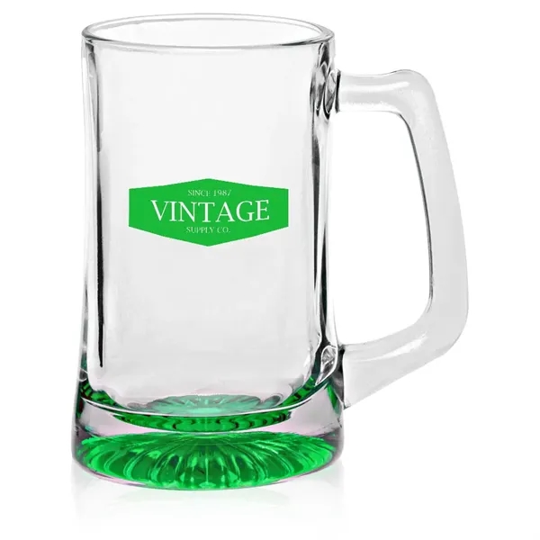 14 oz. clear glass beer mug with star bottom.... from ASI 39552 BEL Promo