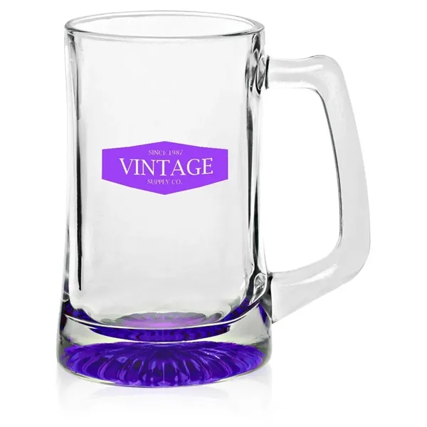 14 oz. clear glass beer mug with star bottom.... from ASI 39552 BEL Promo