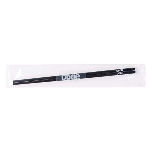 Black Plastic Chopsticks in Cello Wrapper 10 3/4"... from ASI 44900 NC Custom (CI/Lanco) / Chocolate Inn