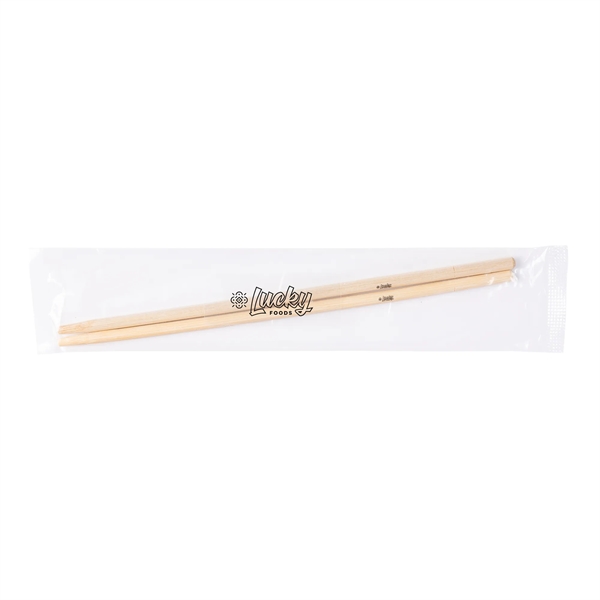 Bamboo Chopsticks in Cello Wrapper 9 1/8" L.... from ASI 44900 NC Custom (CI/Lanco) / Chocolate Inn