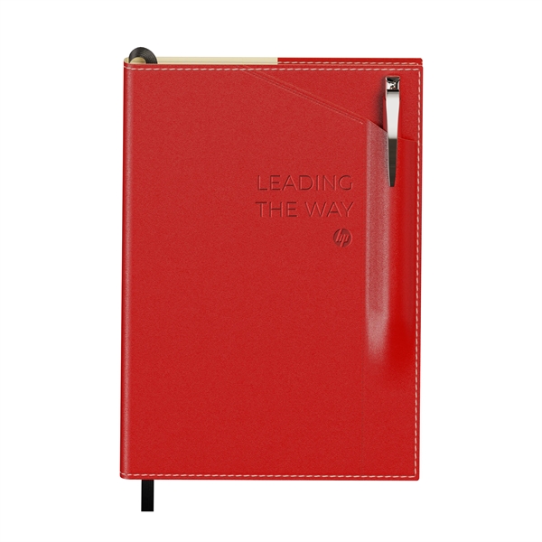 Combo includes ST4561 Bradford softcover, refillable, perfect-bound journal in size A5... from ASI 88660 Spector & Co.