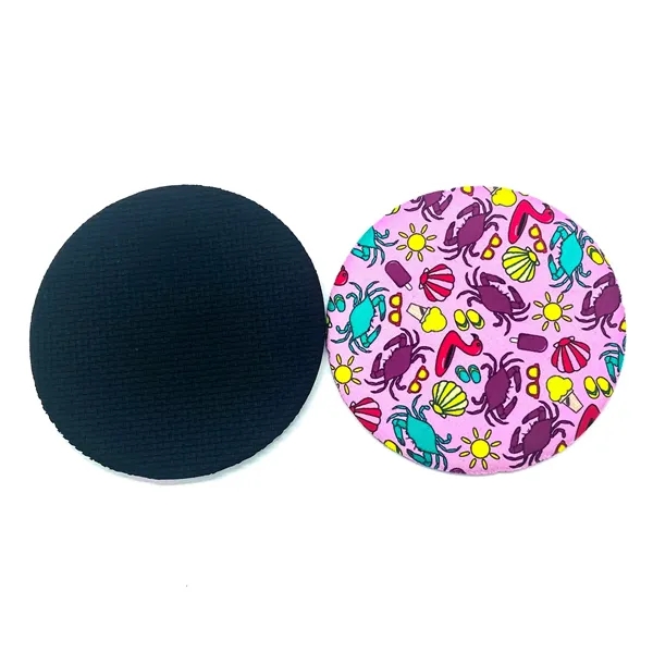 Round neoprene coaster plus full color sublimation printing on 1 location... from ASI 37218 Athena Promo (tm)