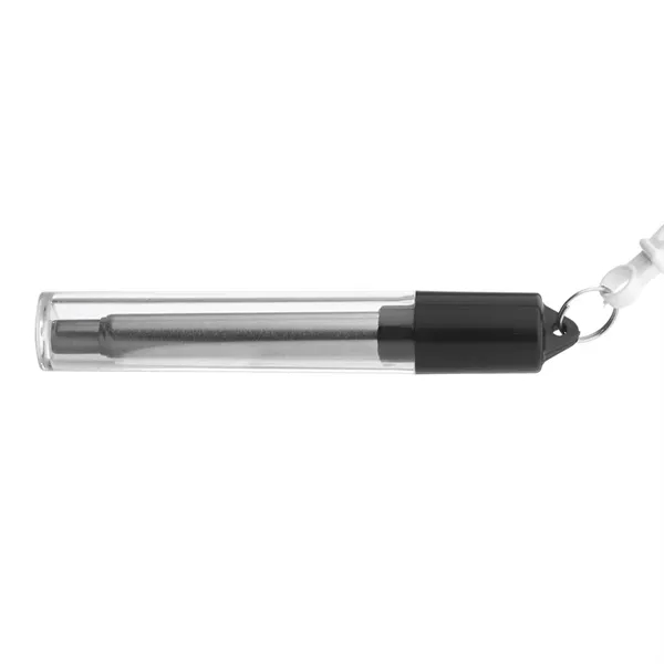 Retractable straw made of stainless steel in a case with a... from ASI 39552 BEL Promo