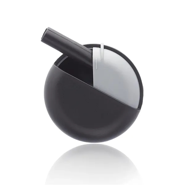 Reusable and eco-friendly silicone straw in oval shaped carrying case with... from ASI 39552 BEL Promo