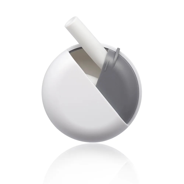 Reusable and eco-friendly silicone straw in oval shaped carrying case with... from ASI 39552 BEL Promo