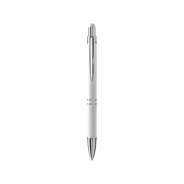 Elevate your writing with the Ava Rubberized Ballpoint Stylus Pen. This... from ASI 88660 Spector & Co.