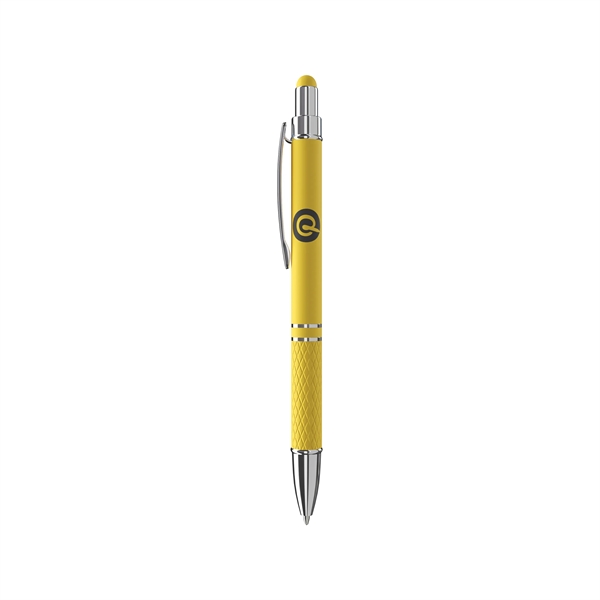 Elevate your writing with the Ava Rubberized Ballpoint Stylus Pen. This... from ASI 88660 Spector & Co.