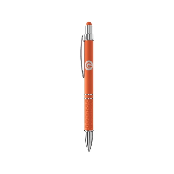 Elevate your writing with the Ava Rubberized Ballpoint Stylus Pen. This... from ASI 88660 Spector & Co.