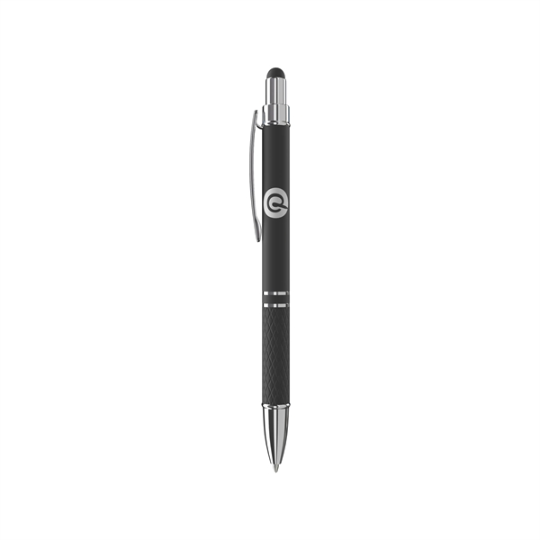 Elevate your writing with the Ava Rubberized Ballpoint Stylus Pen. This... from ASI 88660 Spector & Co.