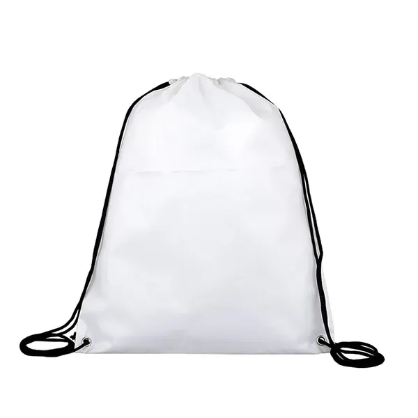 13" x 16" polyester drawstring backpack adjustable shoulder straps.... from ASI 62660 Innovation Line