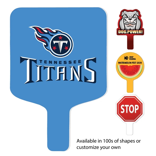 Recyclable plastic hand fan that measures 8".... from ASI 68207 MAC Specialties Ltd / Sport Products