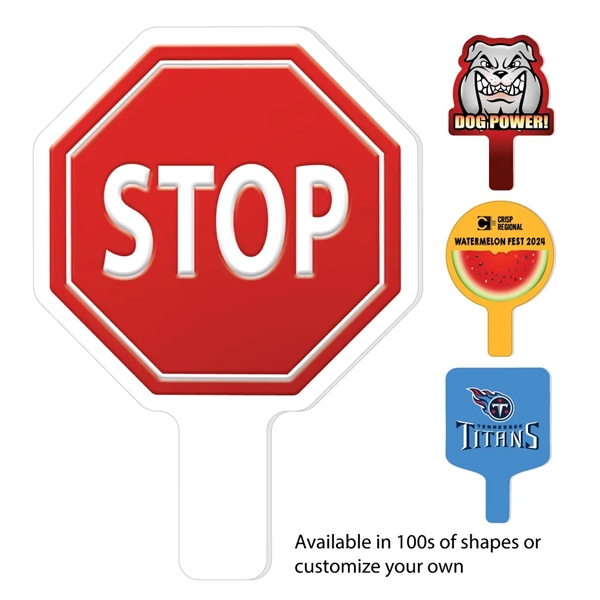 Recyclable plastic hand fan that measures 8".... from ASI 68207 MAC Specialties Ltd / Sport Products