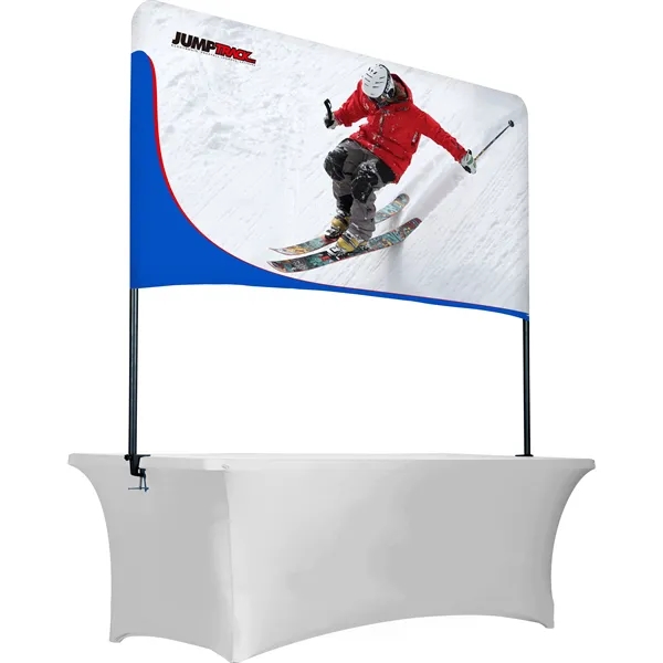 6ft Table Top Overhead Banner, aluminum frame & clamps, full color... from ASI 49891 Discount Marketing Products / Discount Marketing Products DMP