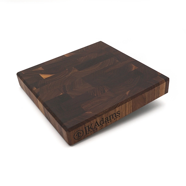 Proffessional Walnut End Grain Cutting Board 12" x 12" x 2".... from ASI 63017 J K Adams