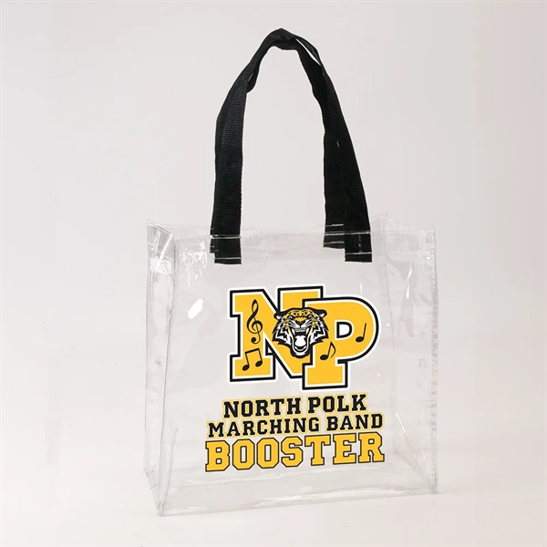 Clear Fan Tote Bag with full color decal on one side.... from ASI 77280 Pepco Poms
