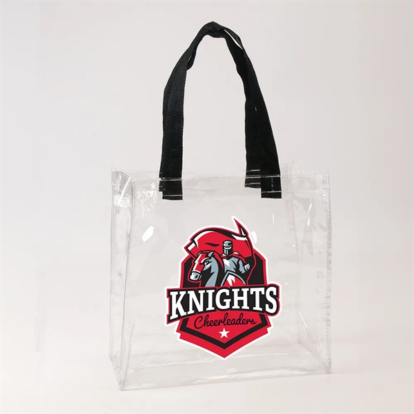 Clear Fan Tote Bag with full color decal on one side.... from ASI 77280 Pepco Poms
