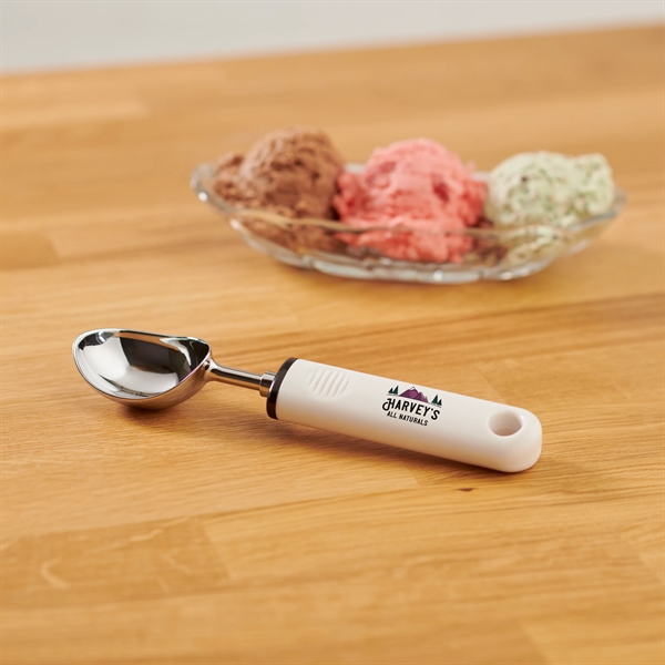 7 1/2" ice cream scoop that's made of stainless steel with... from ASI 38120 Ball Pro / Diversified Quality Kitchenware