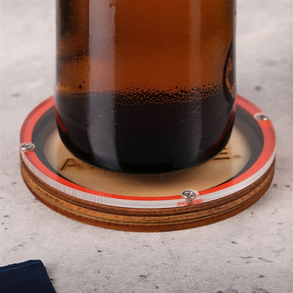 Layered, custom cut, birch wood coaster with clear acrylic top. Laser... from ASI 61966 HPG / BCG Creations